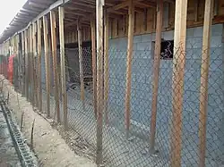 Construcción de la nueva estación.