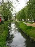 Vista de la ribera del Nuthe en Luckenwalde
