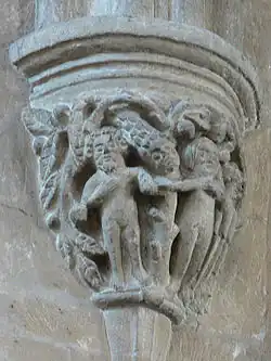 Relieves del siglo XIV en la iglesia de Todos los Santos de Oakham.