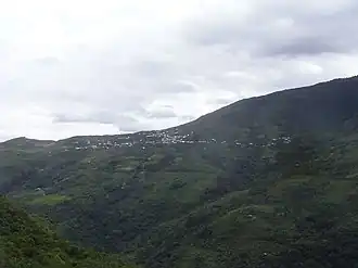 Una mirada hacia el pueblo de Ocalli.