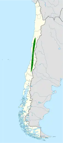 Distribución geográfica de la chiricoca