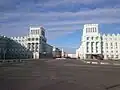 Plaza de Octubre en Norilsk, imagen de 2015.