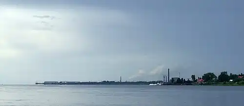 Vista del puerto de Onega