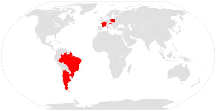Los cinco países en los que se ha erigido un ordinariato para fieles de rito oriental sin ordinario de su propio rito.