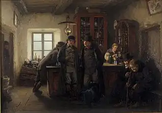Farmers in a Barrelhouse, de Oscar Hoffmann (1851-1912)