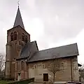 Waalre: iglesia vieja de San Willibrord, iniciada en el siglo&nbsp;XII con elementos del XV en la torre y la ampliación
