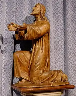 Cristo orando en el Monte de los Olivos.