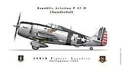 P47D 460th Fighter squadron Philippines 1944