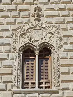 Ventana geminada en el Palacio de los Duques de Medinaceli (Cogolludo)
