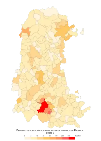 Densidad de población (2018)