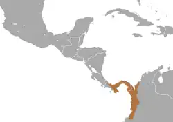 Distribución de Aotus zonalis