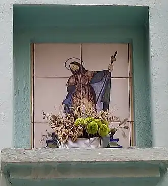 Retablo cerámico de San Roque