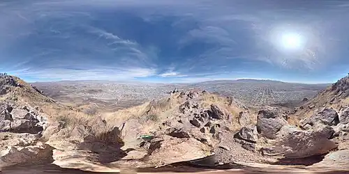 Vista panorámica desde una de las cumbres del Cerro