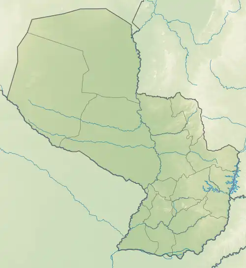 Central Hidroeléctrica Yacyretá ubicada en Paraguay