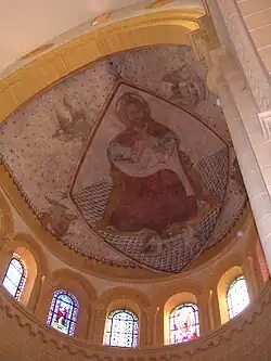 Pintura sobre el coro