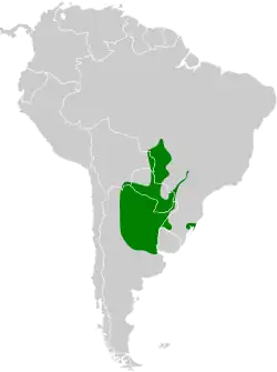 Distribución geográfica de la cardenilla piquigualda.