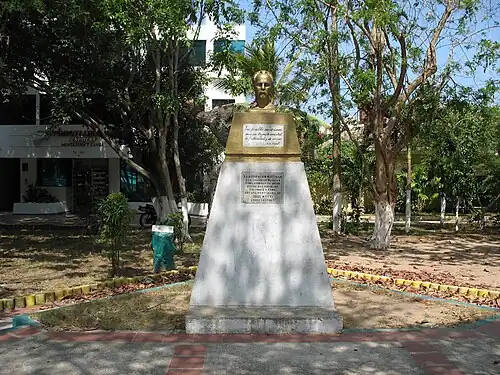 Busto de Martí, parque Cuba Barranquilla (Colombia).