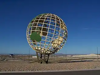 Globo terráqueo en el PTR