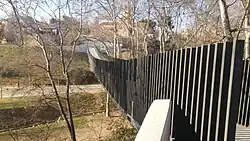 Vista general de la Pasarela de Sant Pere, situada en Tarrasa