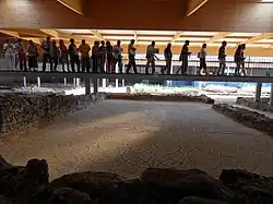 Visita de la Villa Romana sobre los Mosaicos