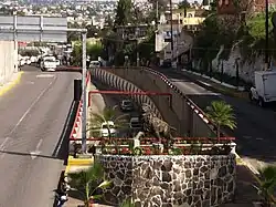 Paso a desnivel "Bramadero", en el municipio de Nicolás Romero.