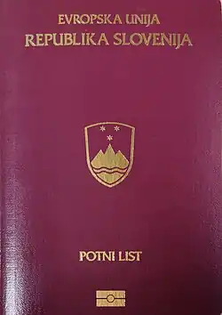 Pasaporte esloveno
