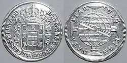 960 reales 1815, plata, rey Juan VI