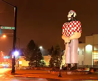 Estatua de Paul Bunyan (1959), en Portland (Oregón).
