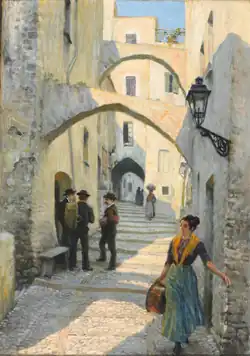 Calle de San Remo, 1913. Óleo sobre lienzo, 55 x 40&nbsp;cm.