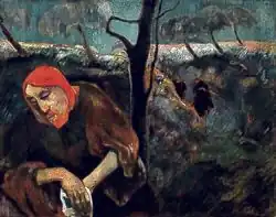 Cristo en el huerto de los olivos (Gauguin, Autorretrato) 1889, Norton Museum of Art