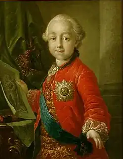 Pablo I de niño (década de 1760)