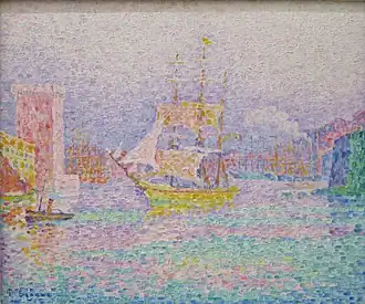 El puerto de Marsella (1907), de Paul Signac, Museo del Hermitage, San Petersburgo