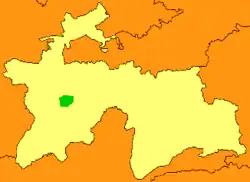 En verde la distribución de Pelophylax terentievi.