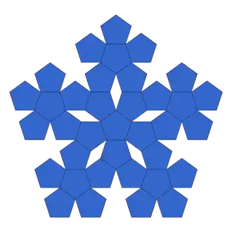 1ra iteración, con Pentágonos Centrales