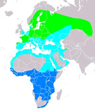 Distribución de Pernis apivorus
