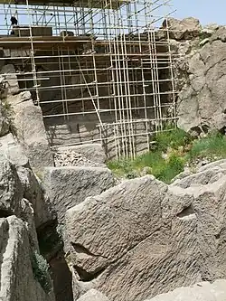 Tumba inacabada de Darío III.