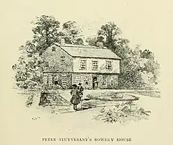 casa de Peter Stuyvesant en el Gran Bowery