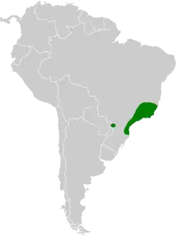 Distribución geográfica del ermitaño escuálido.