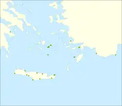 Mapa de distribución