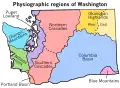 Regiones fisiográficas de Washington.[4]​