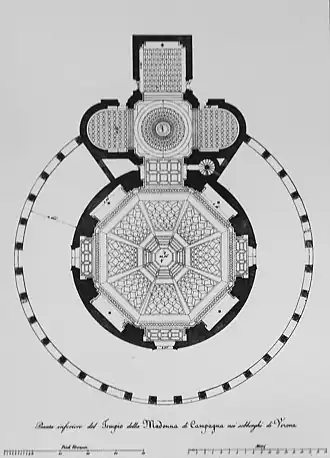 Planta de Santuario del Santa Maria della Pace