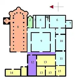 Esquema de la planta reconstruida