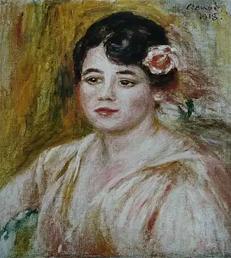 Auguste Renoir (1841-1919), Retrato de Adèle Besson, 1918, óleo sobre tela, 41 × 36,8 cm.