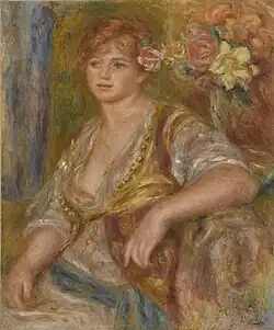 Blonde à la rose, Andrée, 1915-1917 por Pierre-Auguste Renoir