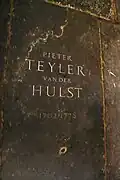 Lápida de Pieter Teyler van der Hulst