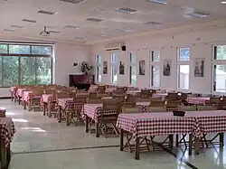Dining room in kibbutz Ramat HaKovesh