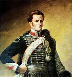José Miguel Carrera, primer líder independentista de Chile.