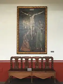 Obra en el pasillo del Museo Casa del Risco