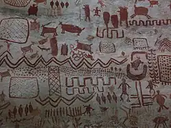 Pinturas rupestres de los nukak (Colombia).