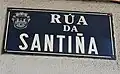 Placa de la calle